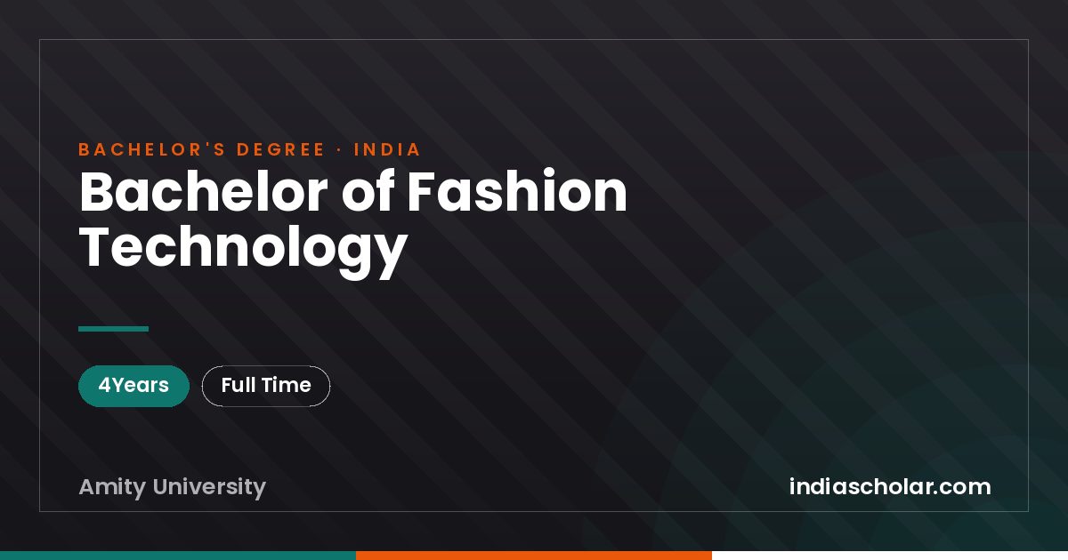 Bachelor of Fashion Technology