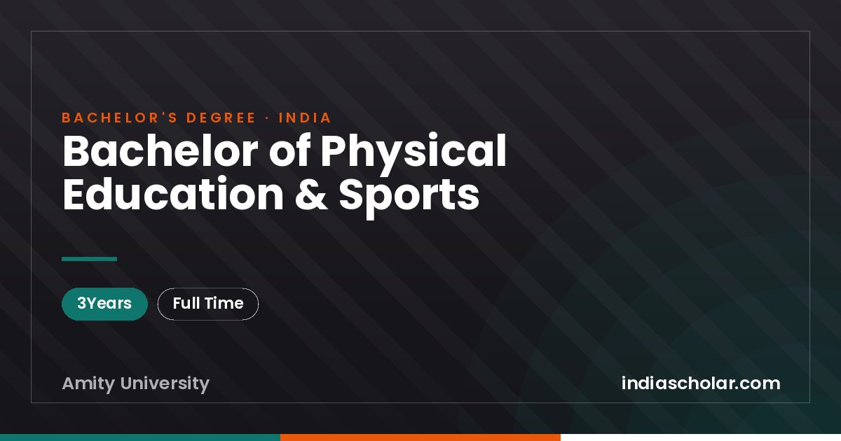 Bachelor of Physical Education & Sports