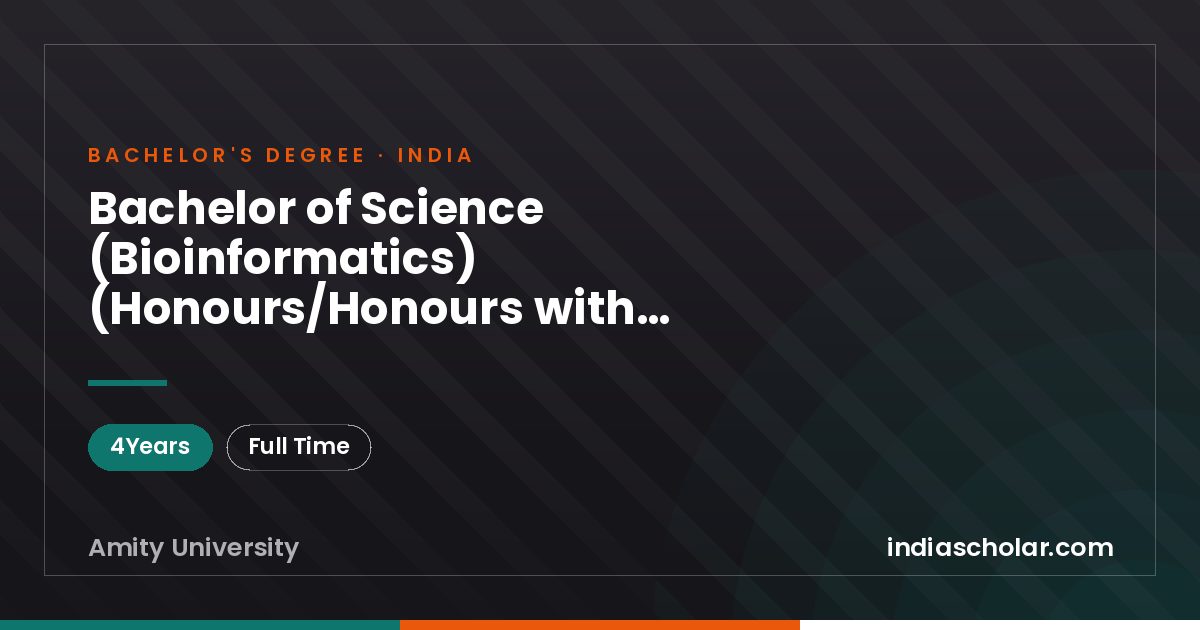 Bachelor of Science (Bioinformatics) (Honours/Honours with Research)