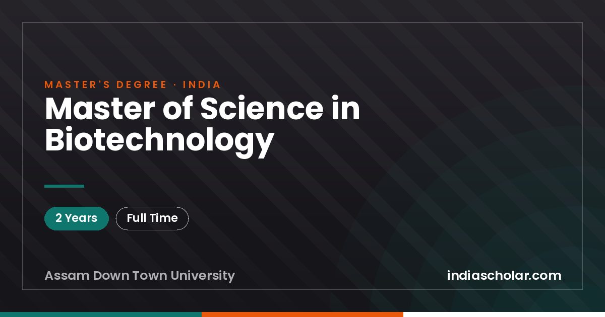 Master of Science in Biotechnology