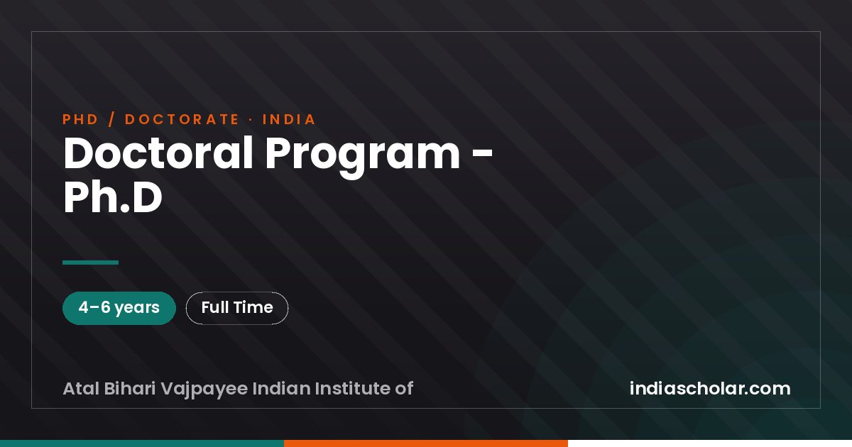 Doctoral Program - Ph.D