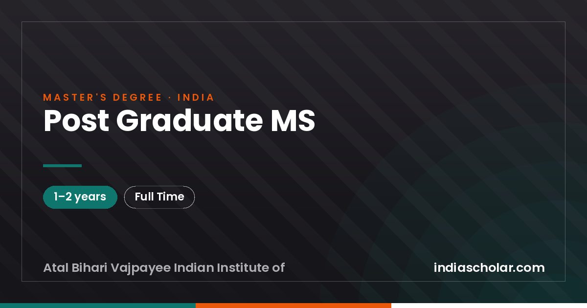 Post Graduate MS