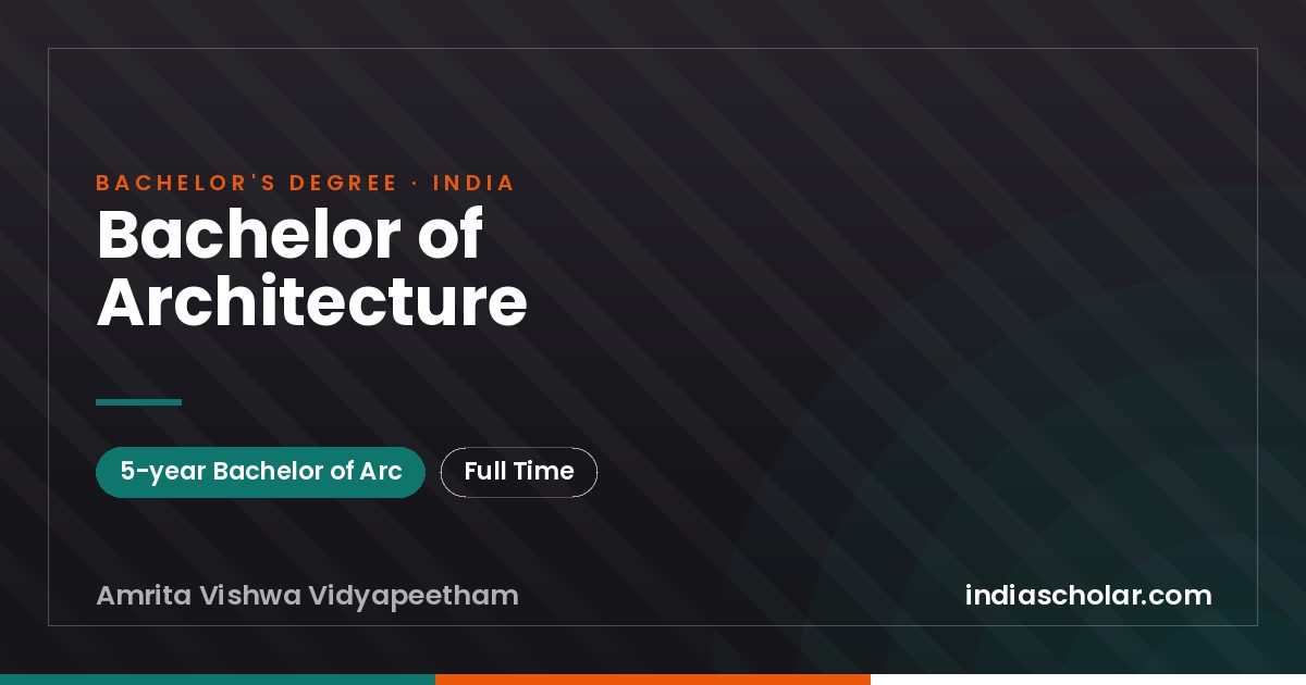 Bachelor of Architecture
