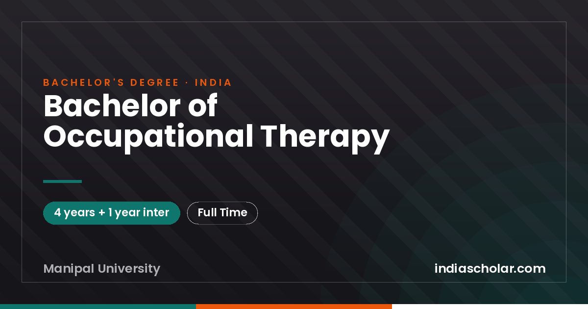 Bachelor of Occupational Therapy