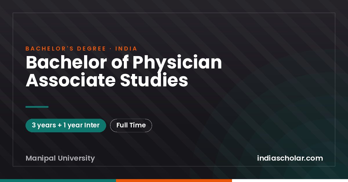 Bachelor of Physician Associate Studies