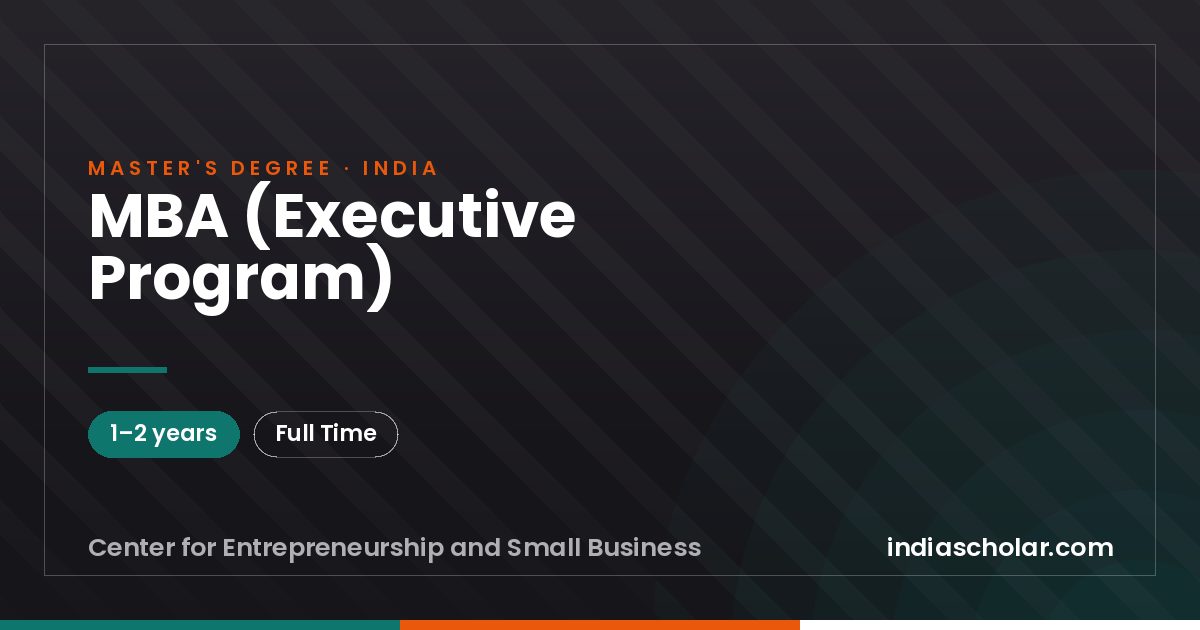 MBA (Executive Program)
