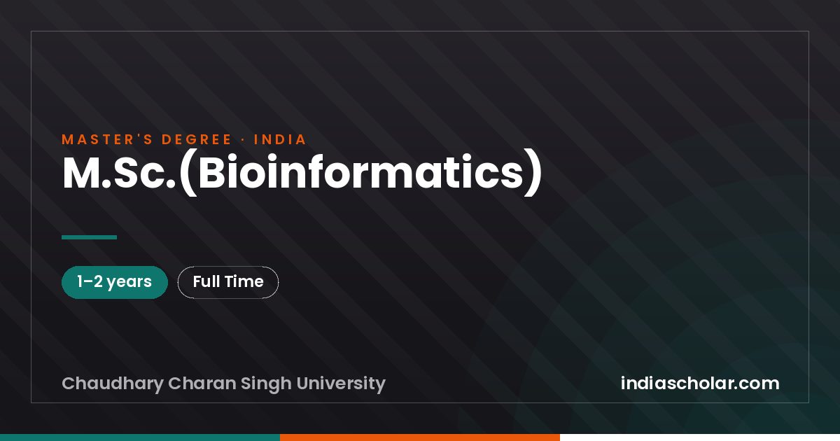 M.Sc.(Bioinformatics)