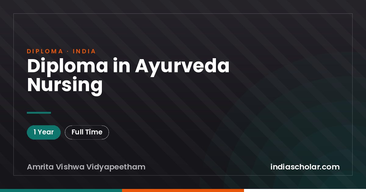 Diploma in Ayurveda Nursing