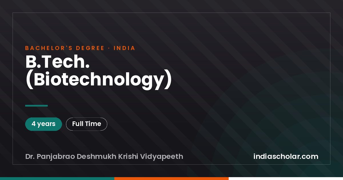 B.Tech. (Biotechnology)