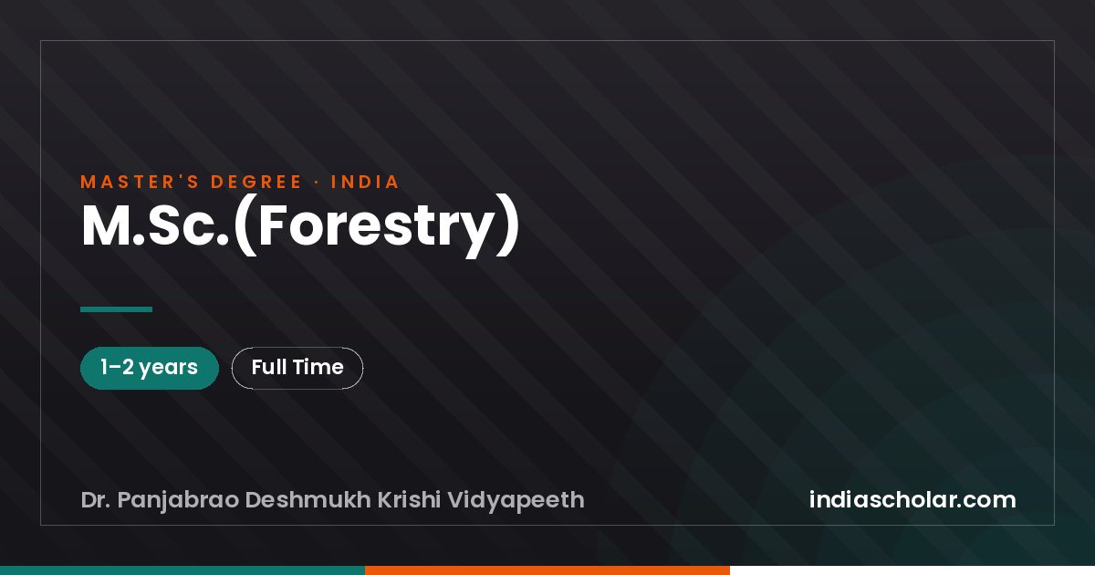 M.Sc.(Forestry)