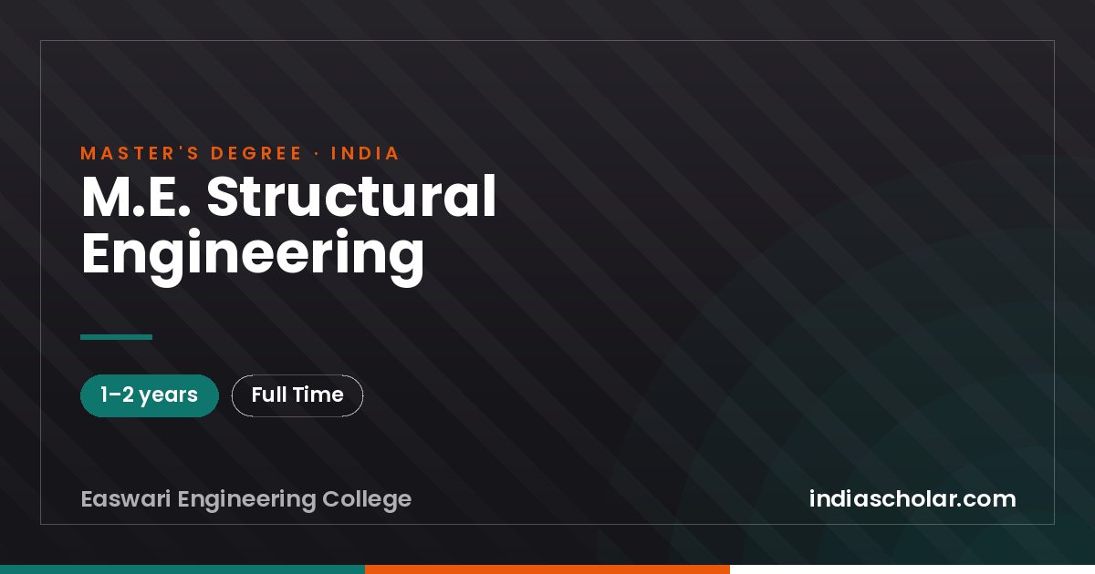 M.E. Structural Engineering