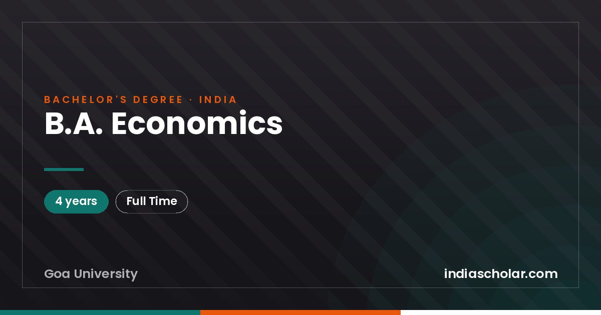 B.A. Economics