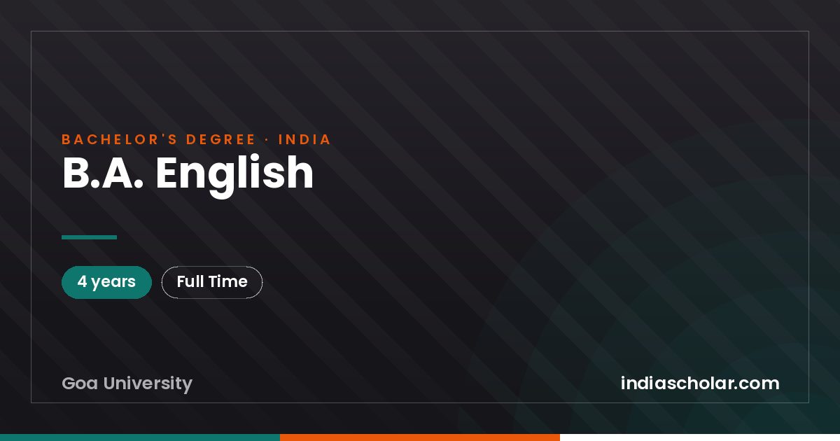 B.A. English