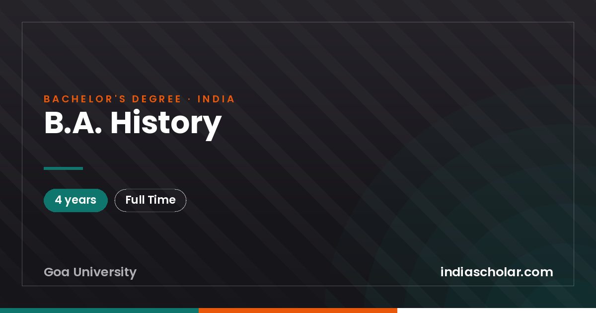 B.A. History