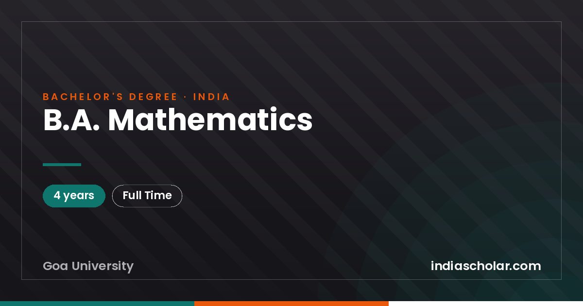 B.A. Mathematics