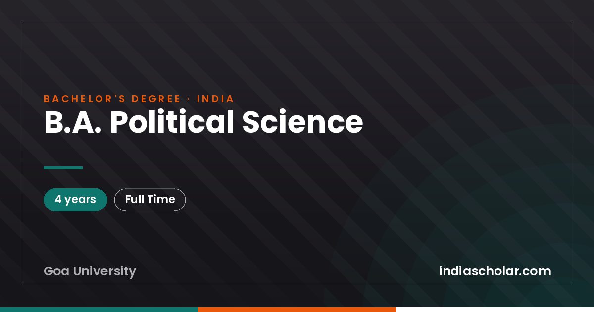 B.A. Political Science