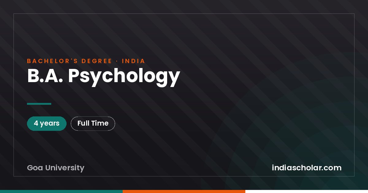 B.A. Psychology