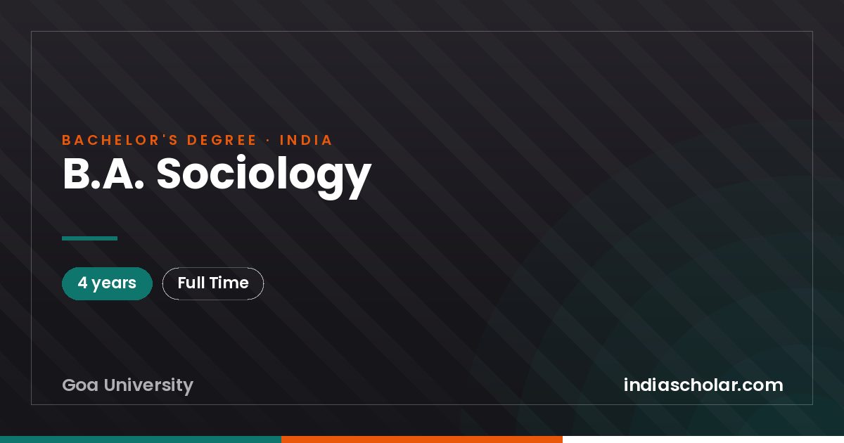 B.A. Sociology