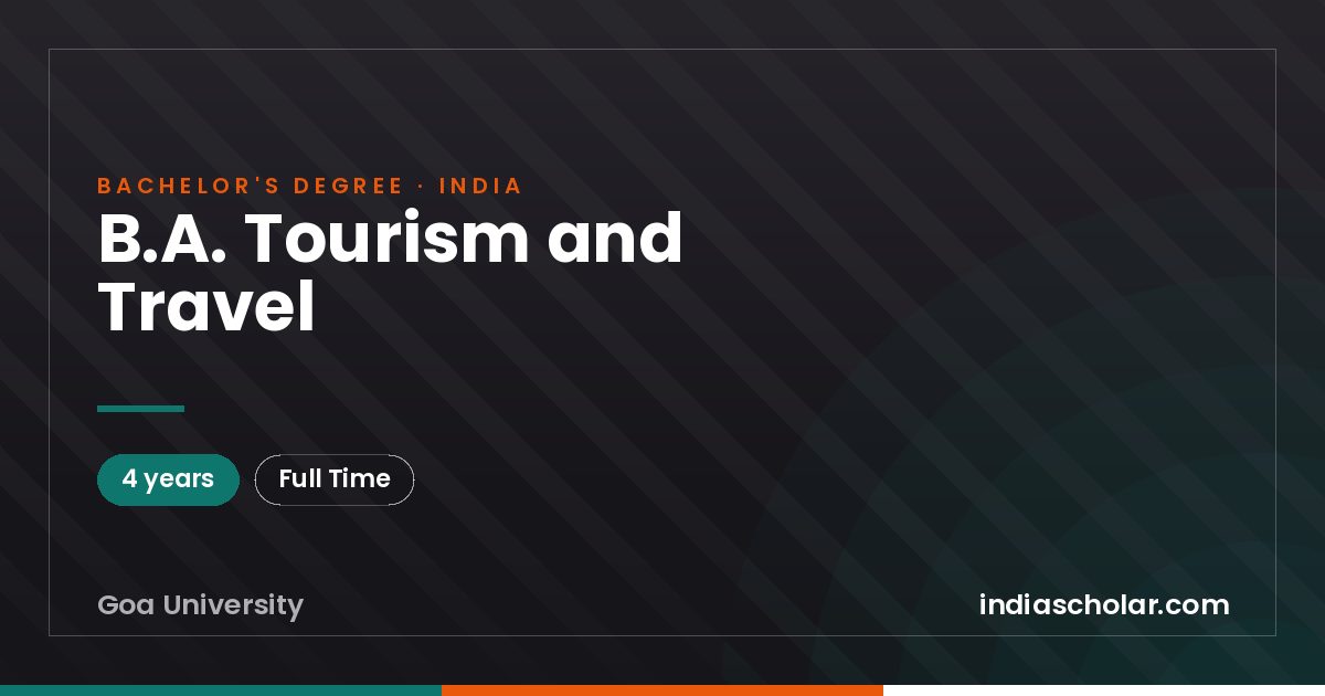 B.A. Tourism and Travel
