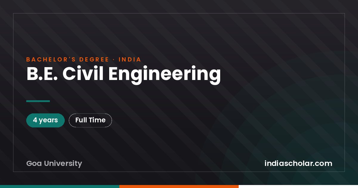 B.E. Civil Engineering