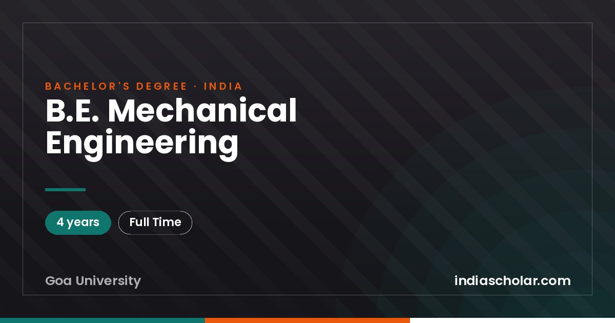 B.E. Mechanical Engineering