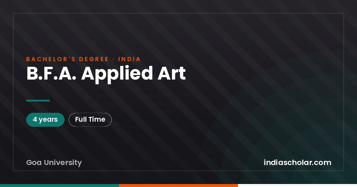 B.F.A. Applied Art