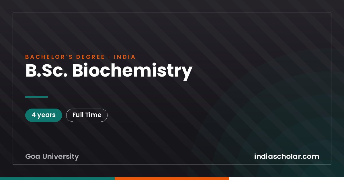 B.Sc. Biochemistry
