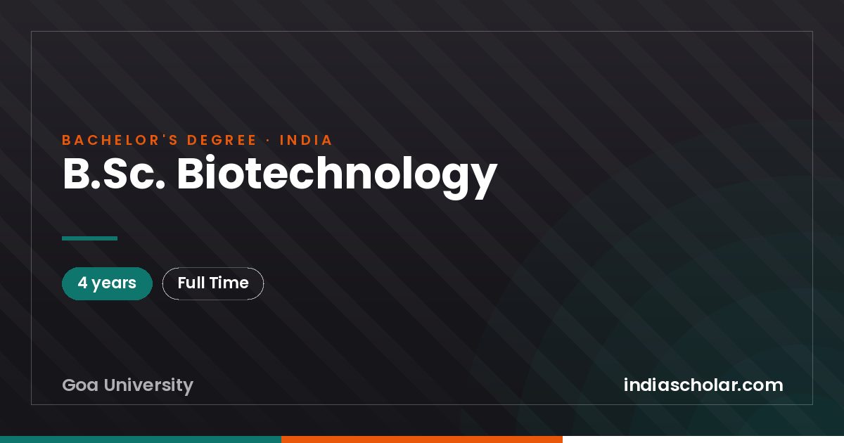 B.Sc. Biotechnology