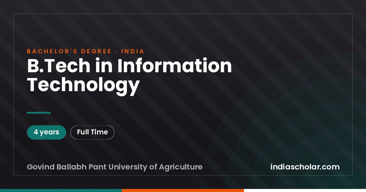 B.Tech in Information Technology