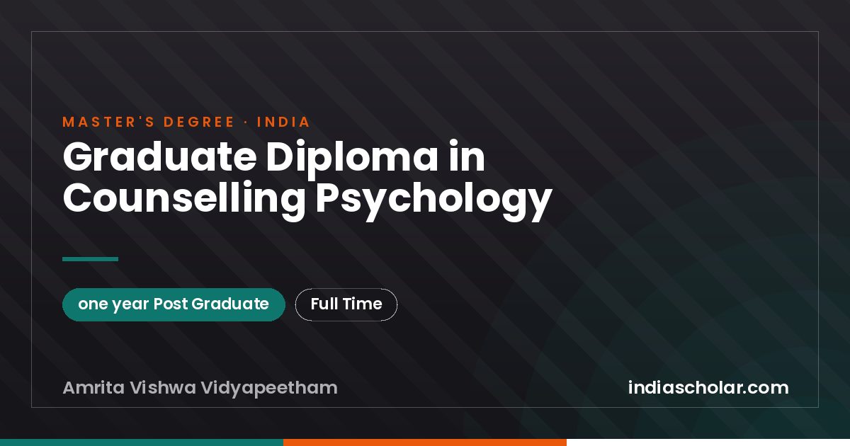 Graduate Diploma in Counselling Psychology