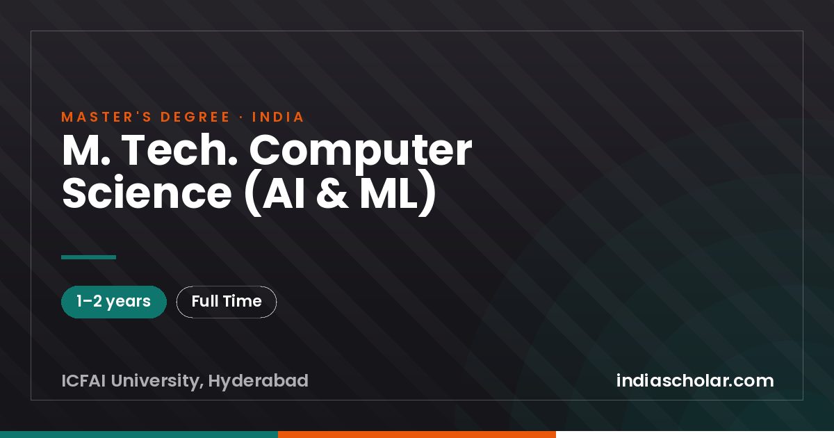 M. Tech. Computer Science (AI & ML)