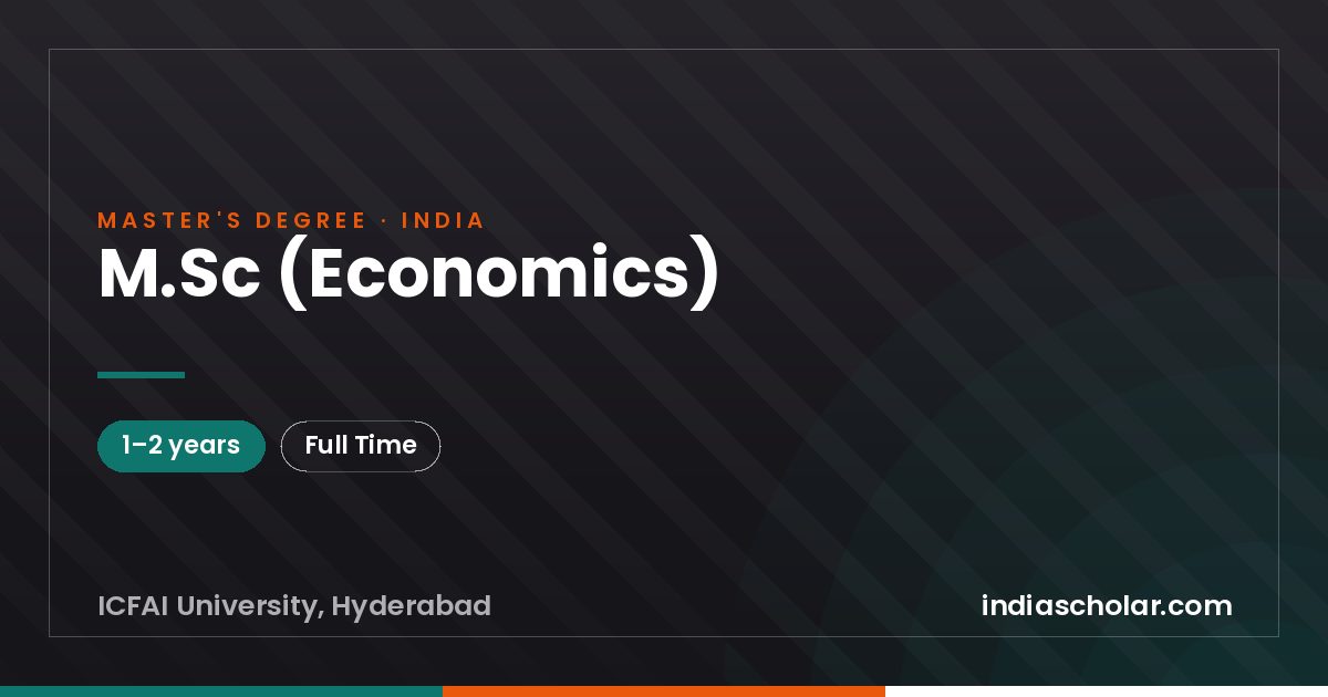 M.Sc (Economics)
