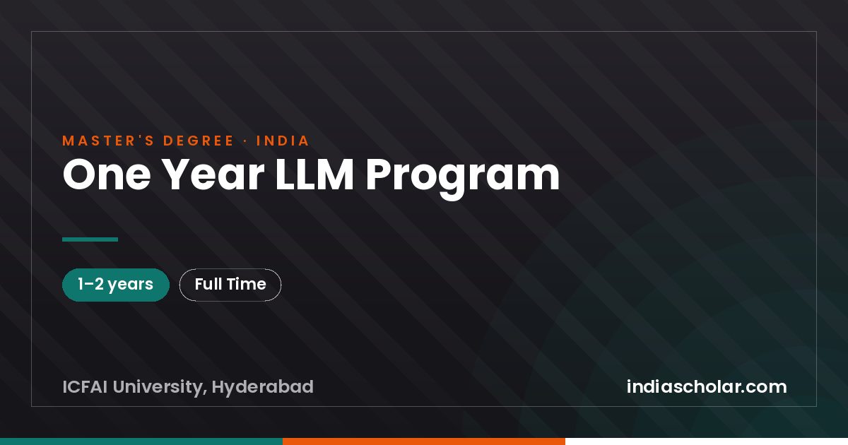 One Year LLM Program