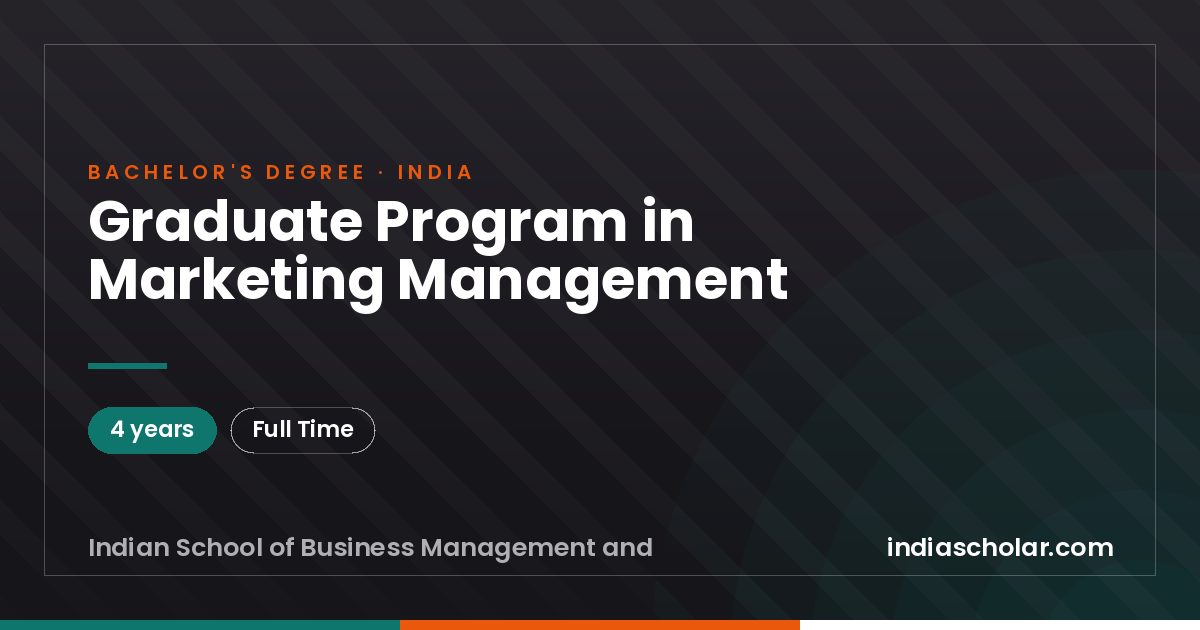 Graduate Program in Marketing Management