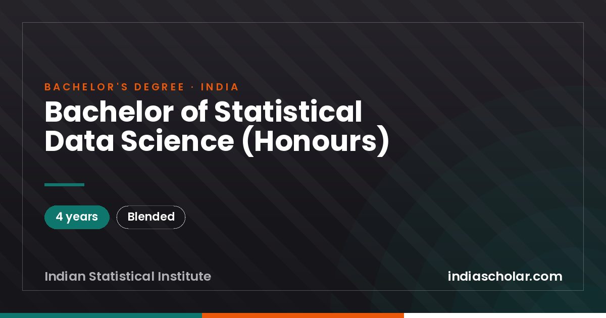 Bachelor of Statistical Data Science (Honours)