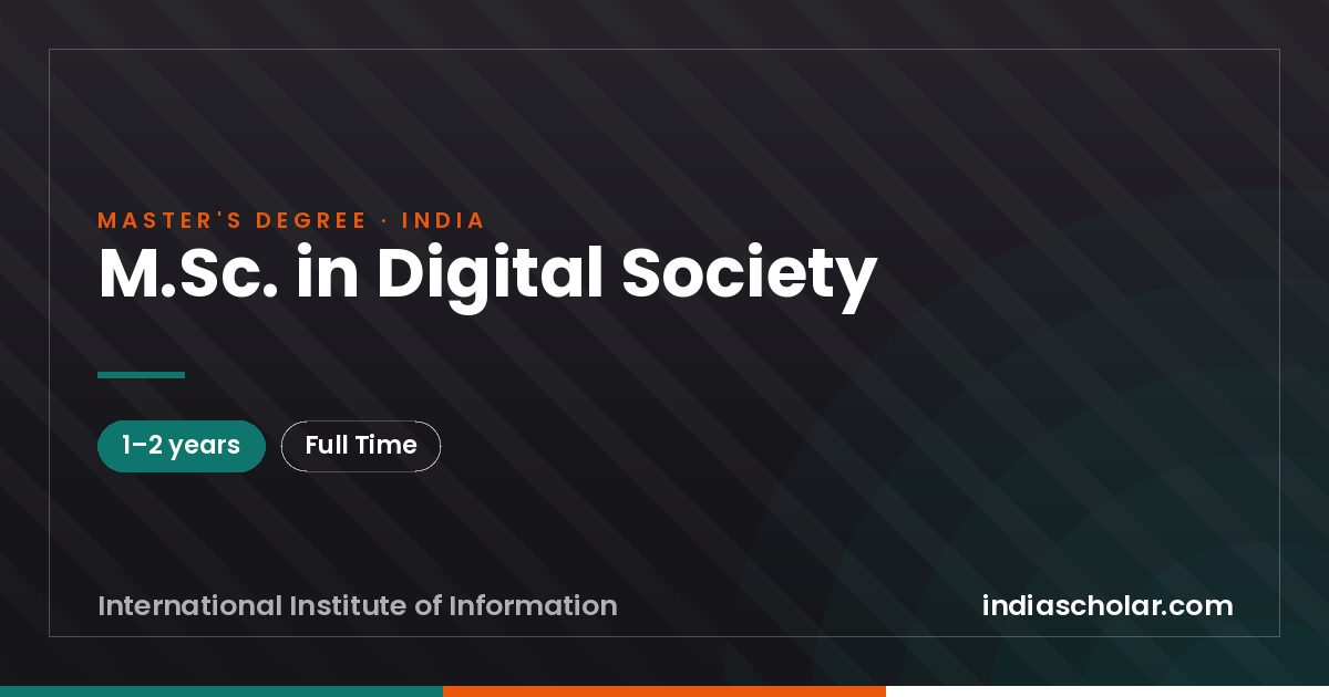 M.Sc. in Digital Society