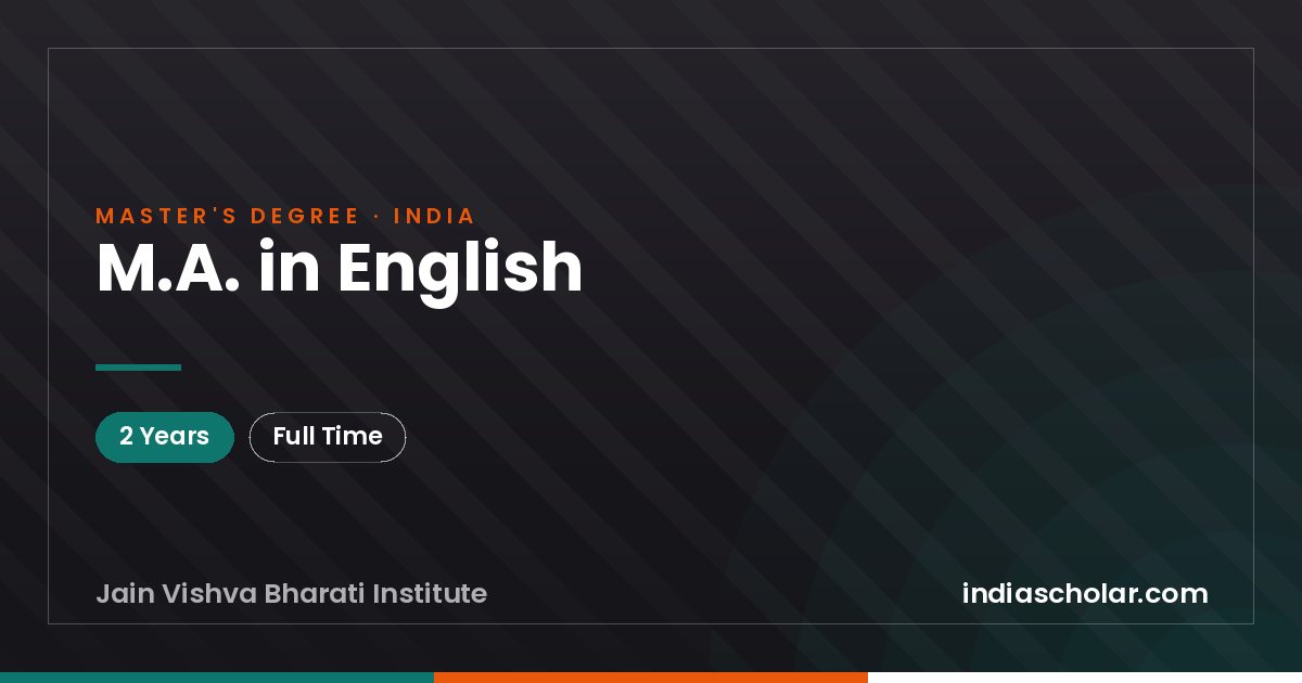 M.A. in English