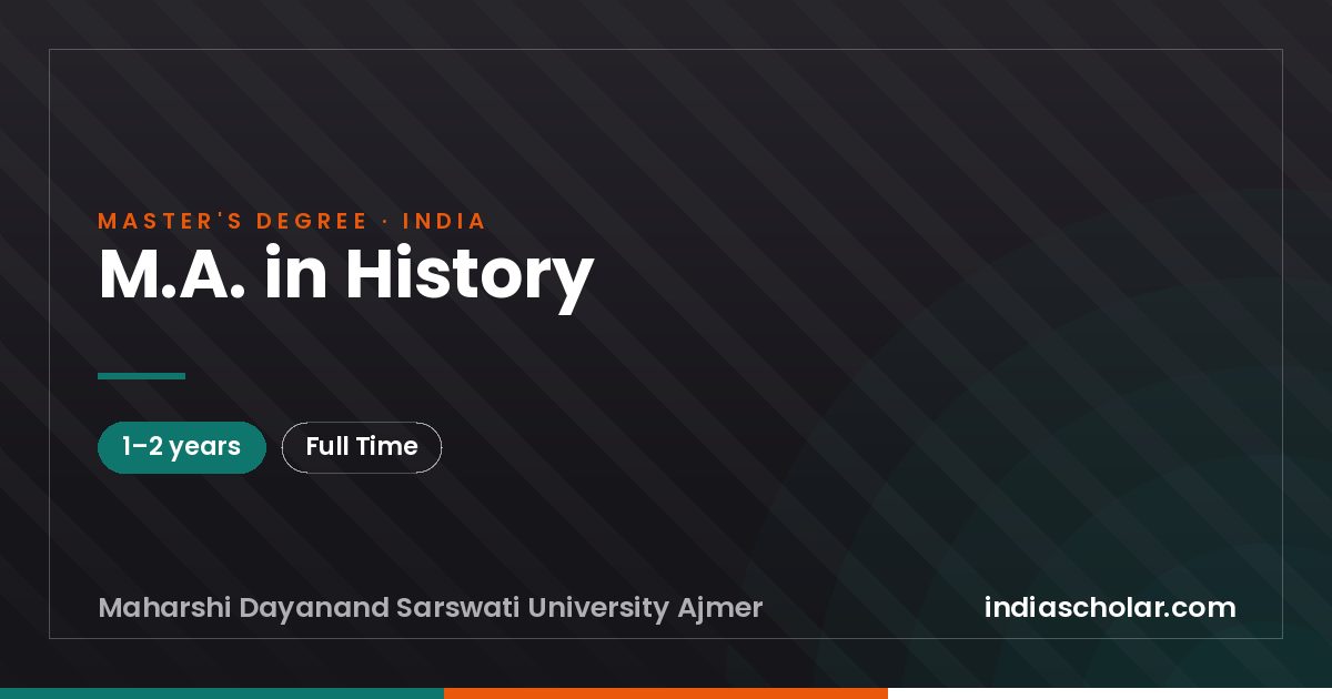 M.A. in History