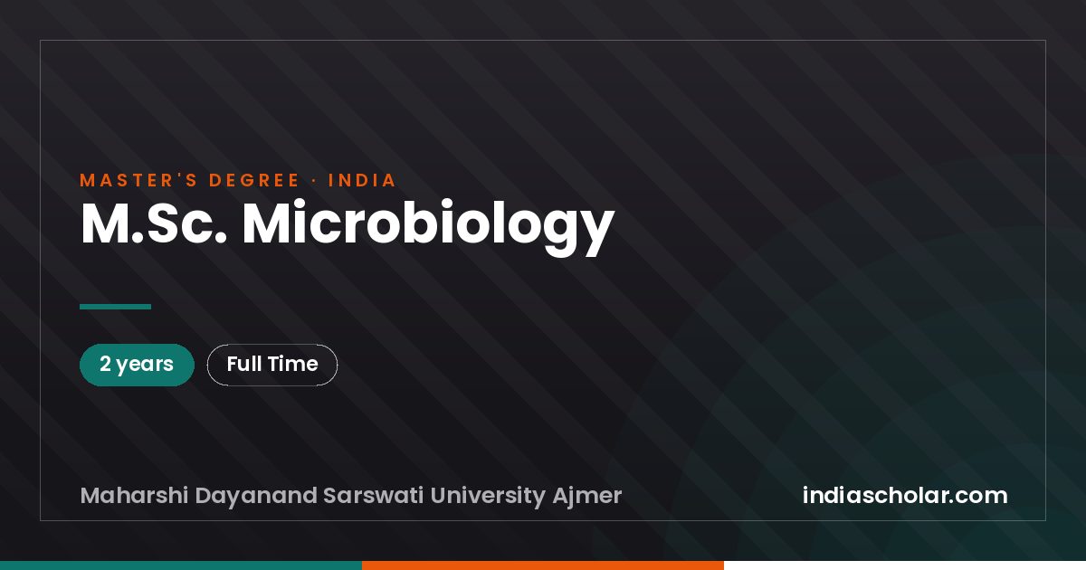 M.Sc. Microbiology
