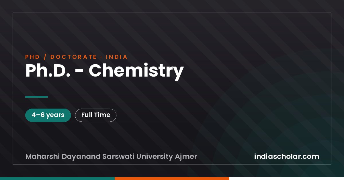 Ph.D. - Chemistry