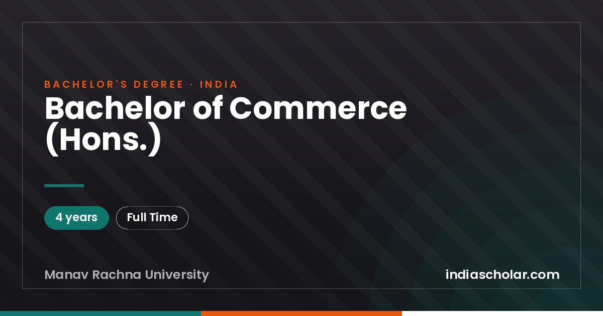 Bachelor of Commerce (Hons.)