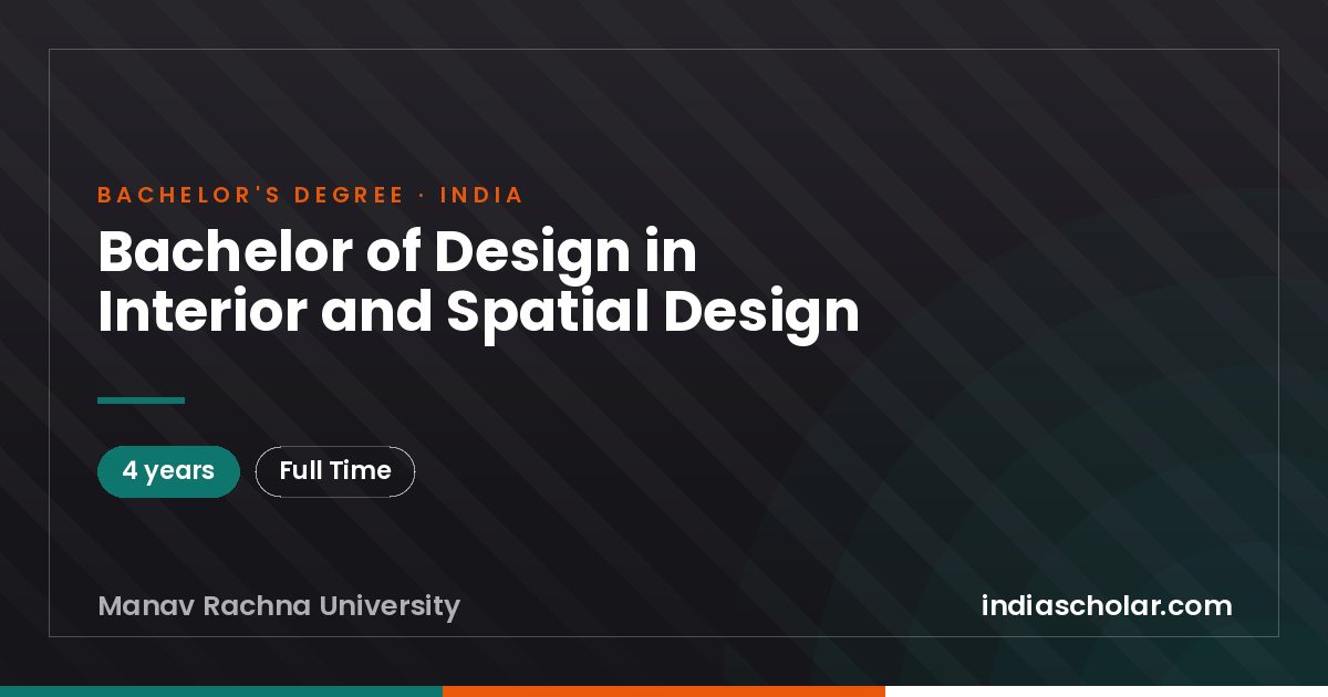 Bachelor of Design in Interior and Spatial Design