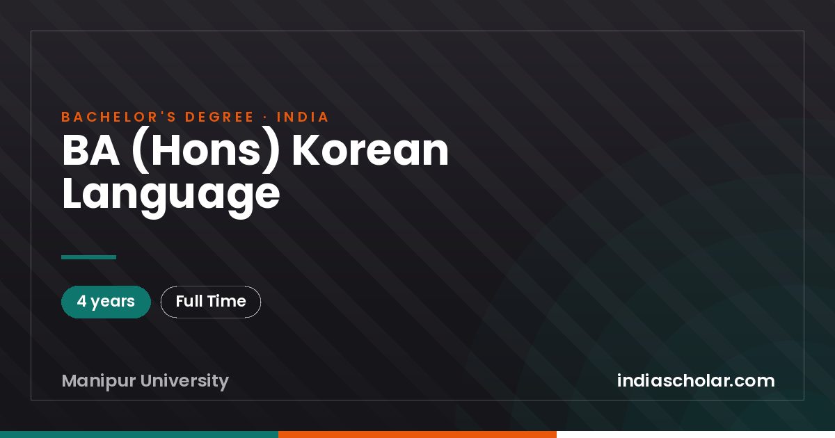 BA (Hons) Korean Language