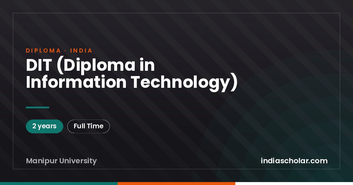 DIT (Diploma in Information Technology)