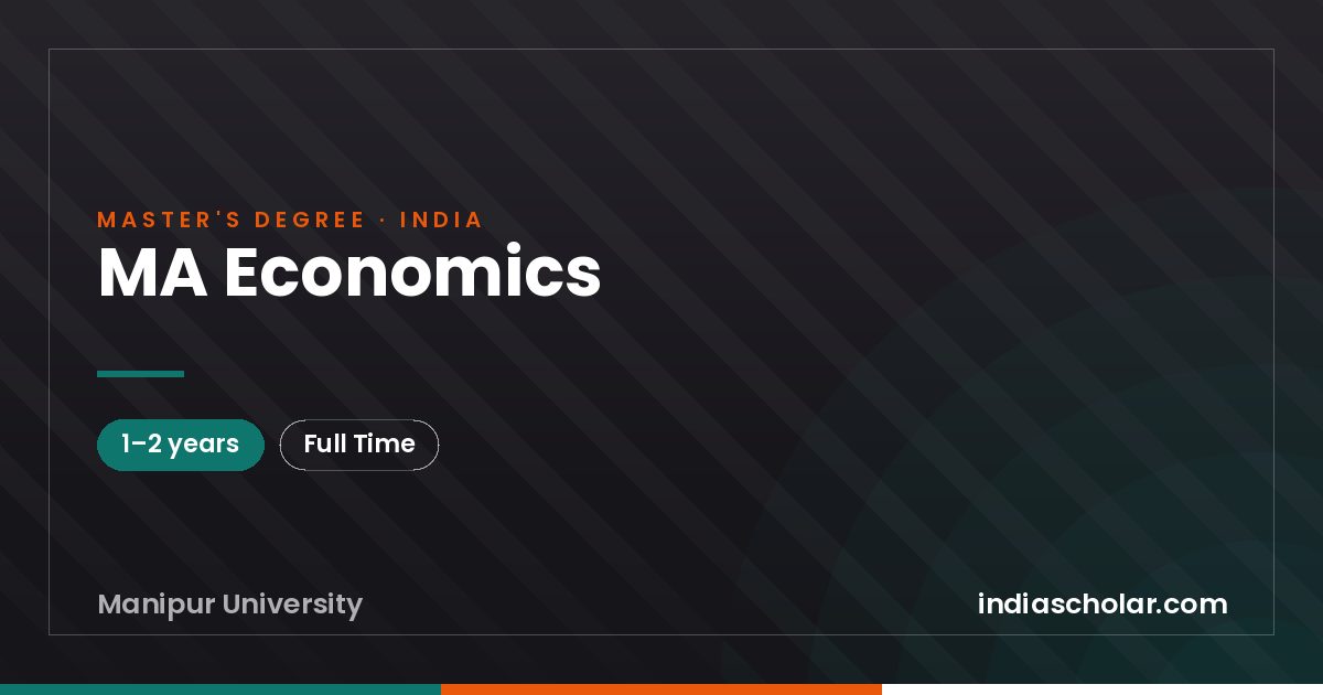 MA Economics