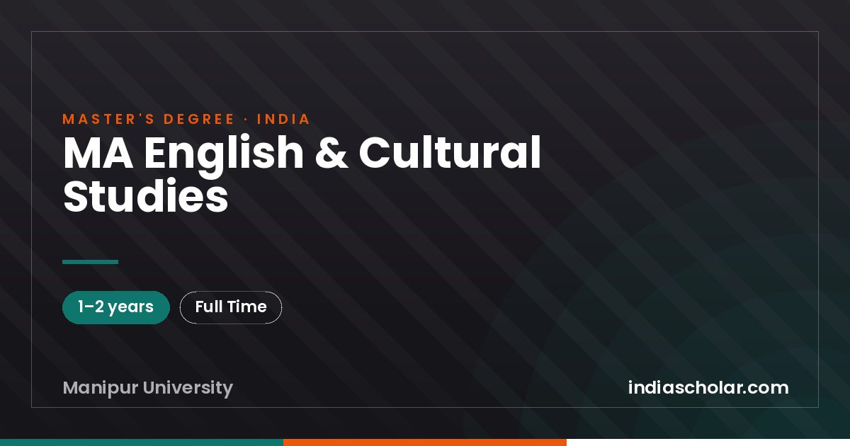 MA English & Cultural Studies