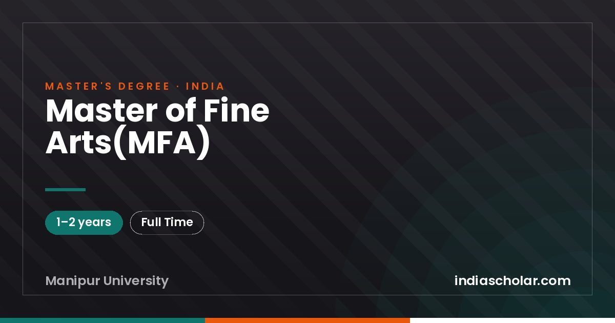 Master of Fine Arts(MFA)