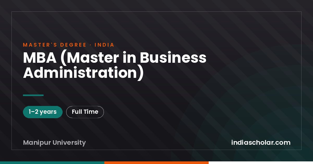 MBA (Master in Business Administration)