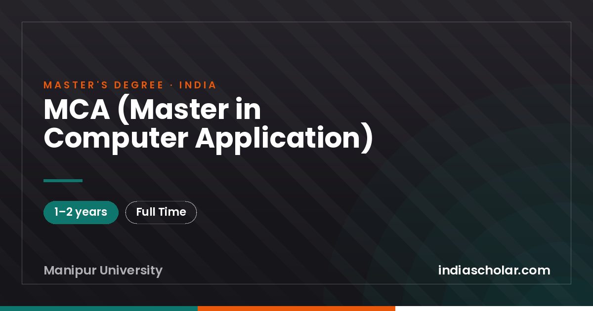 MCA (Master in Computer Application)