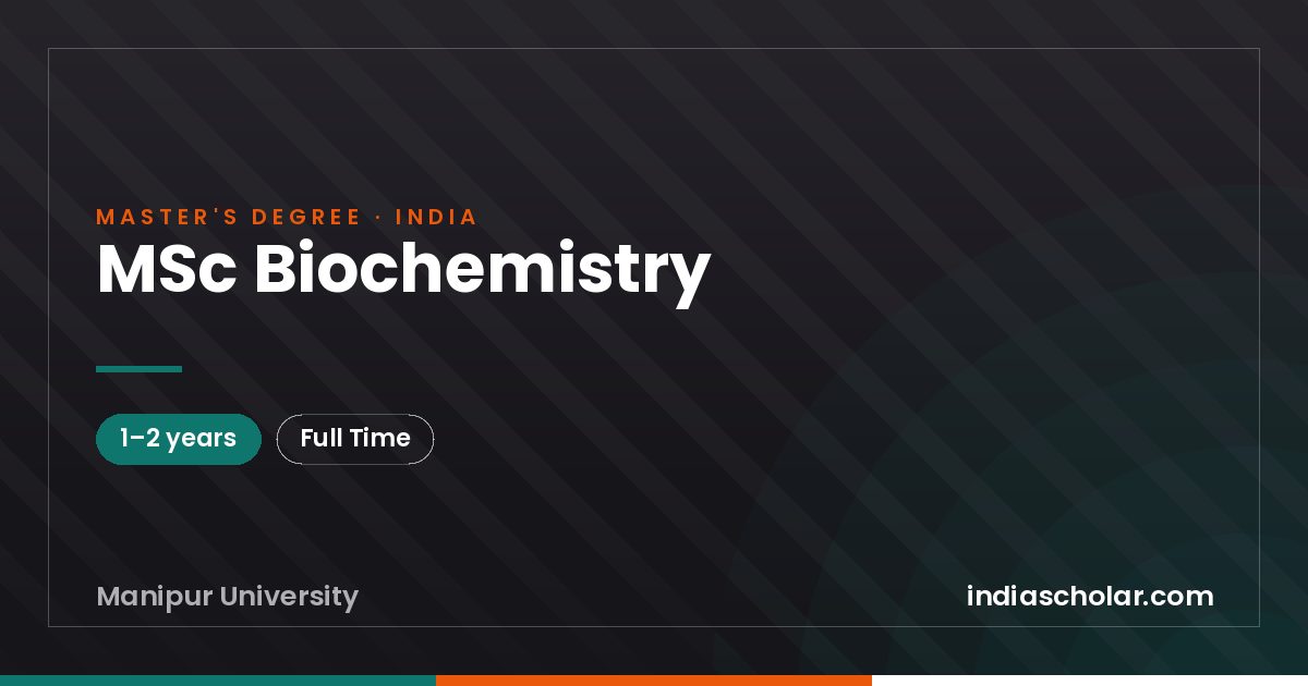 MSc Biochemistry